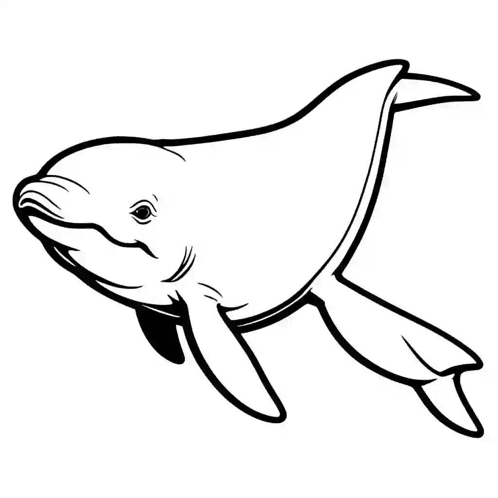 Beluga Whale coloring pages